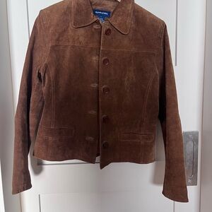 Vintage Brown Suede Jacket
